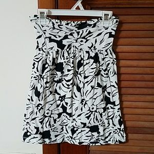 Strapless baby doll top